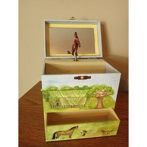 Enchantments Horse Ranch Musical Jewelry Box My Old Kentucky Home
